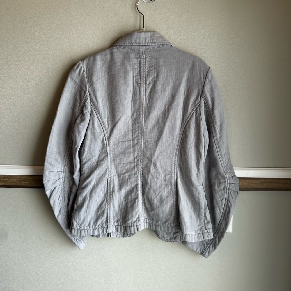 Duarte Gray Jacket Blazer Single Button Unstructured - Picture 2 of 5